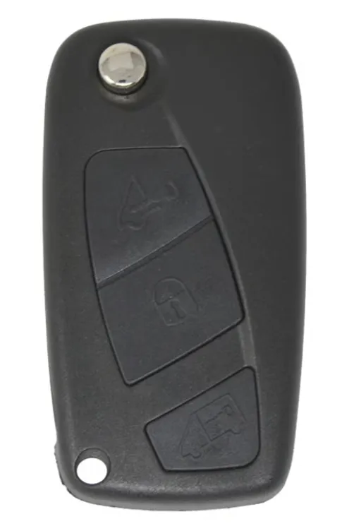 Fiat nøkkelskall 3 knapper svart