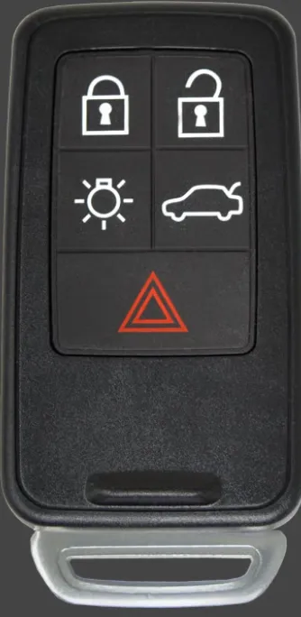 Volvo flat nøkkel med 5 knapper