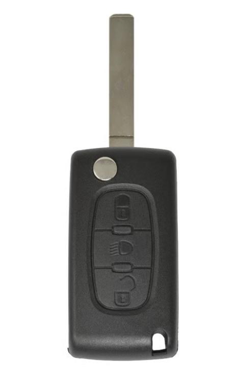 Citroën / Peugeot 3-knapps med batteriholder