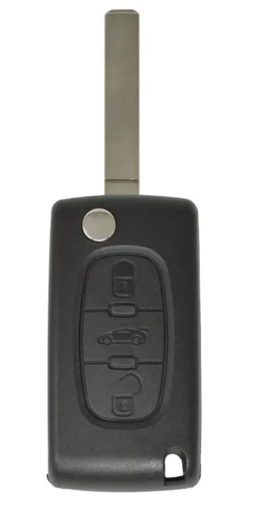 Peugeot bagasjeromsknapp med batteriholder