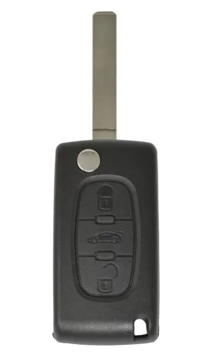 Peugeot / Citroën 3-knapper bagasjeromsknapp uten batteriholder