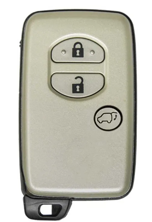 Toyota smart / keyless med 3 knapper sølvfarget