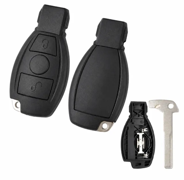 Mercedes 2 knapper 1 batteri Svart type