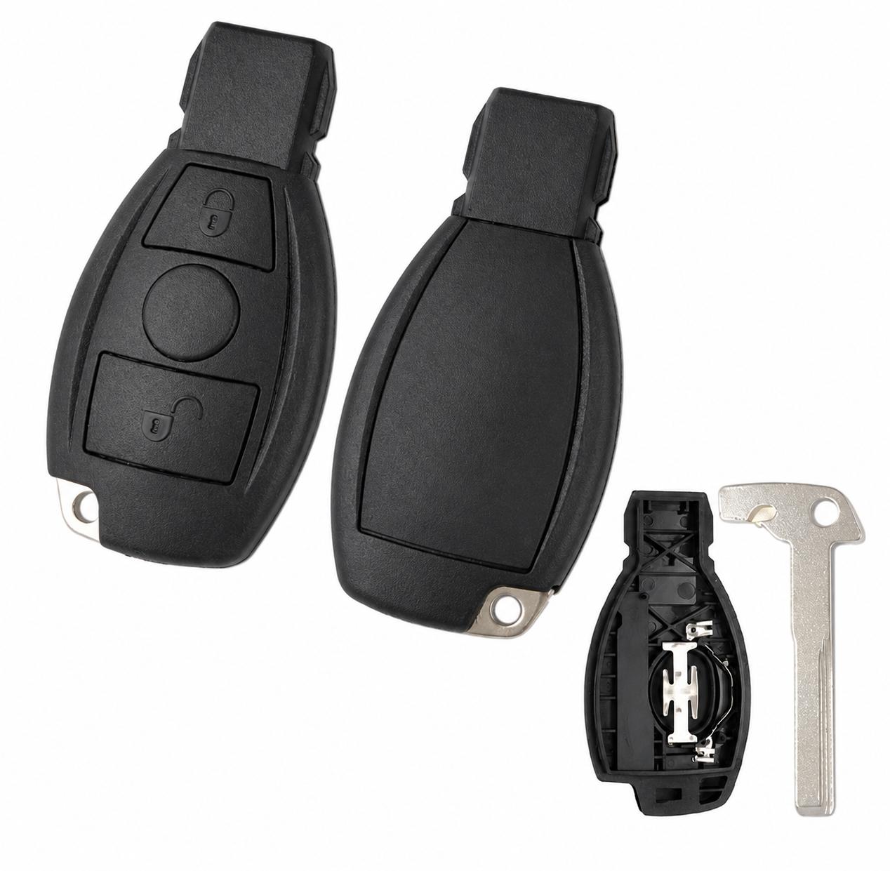 Mercedes 2 knapper 1 batteri Svart type