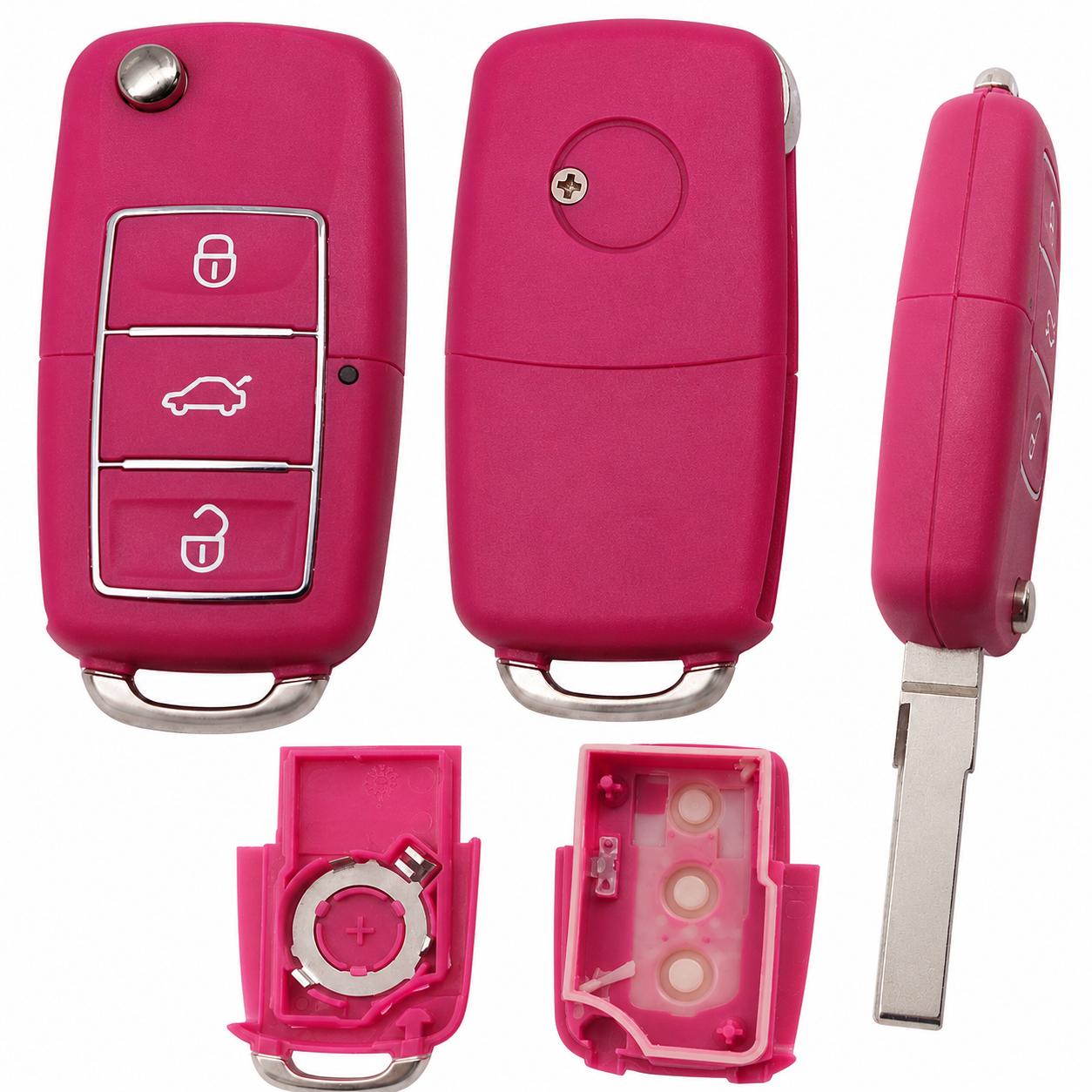 Volkswagen / Skoda / Audi rosa 3 knapper